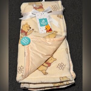 Disney baby butter yellow Winnie the Pooh Baby Blanket